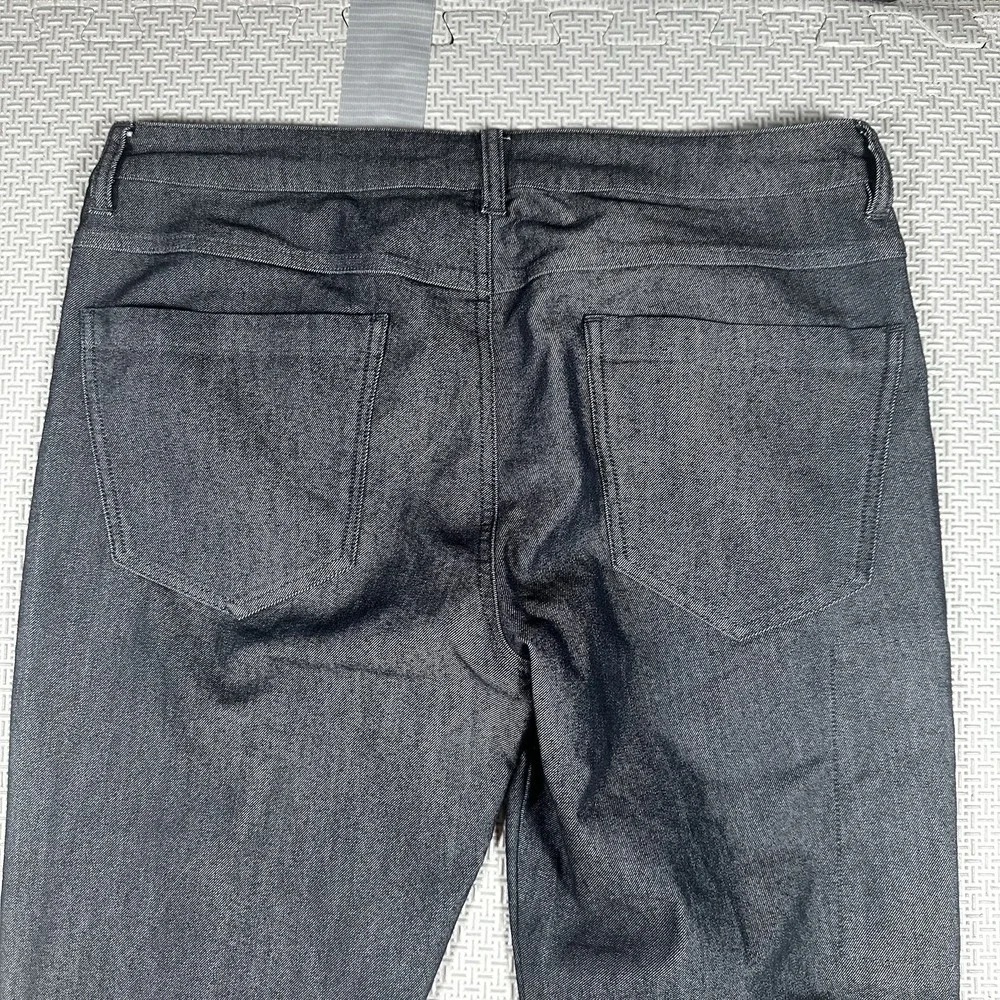 BYLT Pants Mens 33x30 Heathered Black Everyday 2.0 Chino Stretch Zip Pocket EUC